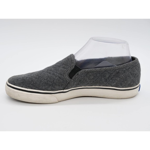 Keds Slip On Shoes Womens 8.5 Gray Wool Casual Quilted Sneakers Flat Loafer - Picture 5 of 11